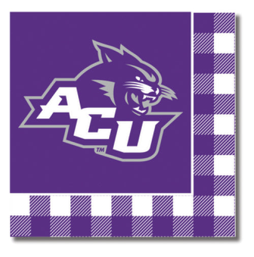 ACU - Abilene Christian University - Checkerboard Full Color Napkins