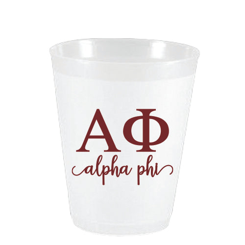 Alpha Phi - AΦ - Frost Flex Cups