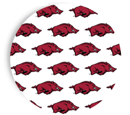 Arkansas - Repeating Logo - Full Color 7 inch App/Dessert Plates