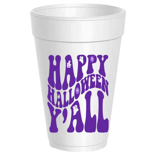 Happy Halloween Yall Groovy - 25 pack