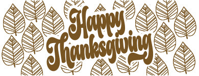 Happy Thanksgiving Leaves Wrap - 25 pack