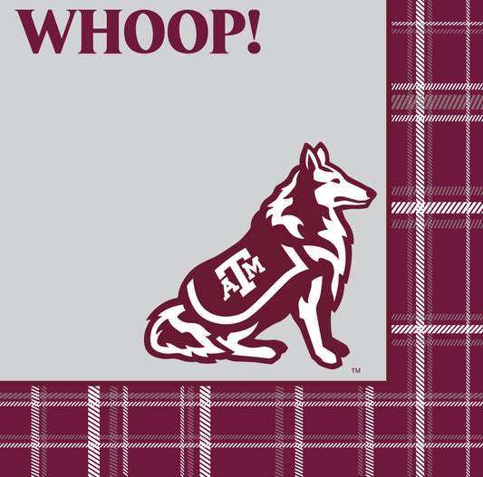Texas A&M - Reveille Full Color Napkins