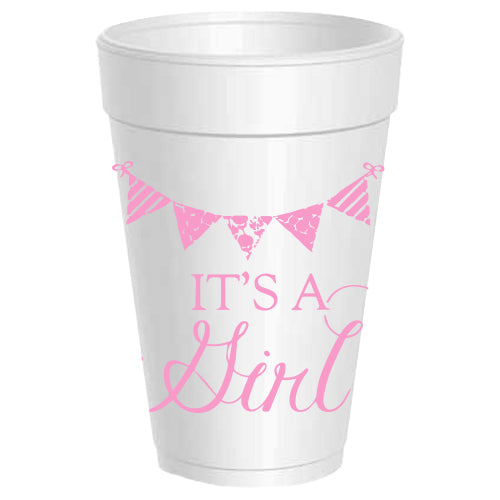 It's a Girl Pennant - 25 pack