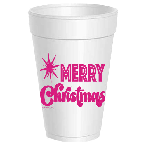 Merry Christmas Star Dot - 25 pack