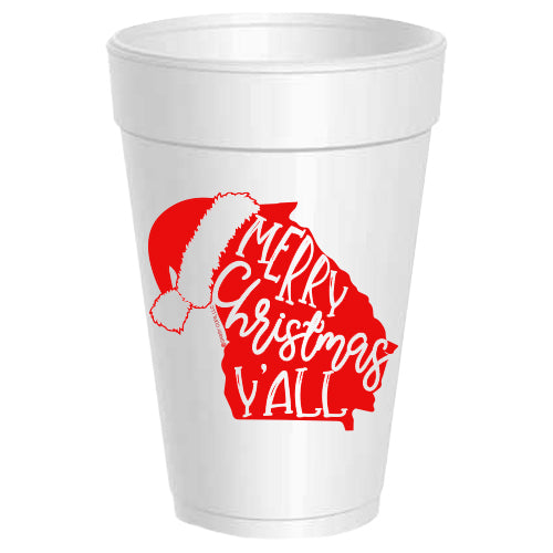 Merry Christmas Y'all Georgia - 25 pack