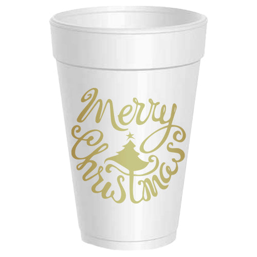 Merry Christmas Swirl Tree - 25 pack