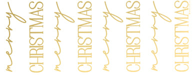 Merry Christmas Vertical - 25 pack