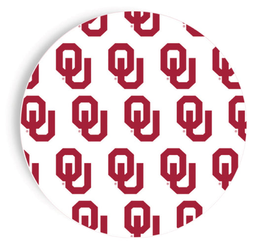 OU - Repeating Logo - Full Color 7 inch App/Dessert Plates