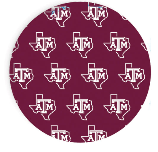 Texas A&M - Repeating Logo - Full Color 7 inch App/Dessert Plates