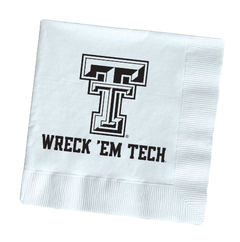 Texas Tech Wreck Em Tech - Red Napkins