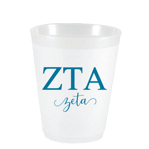Zeta Tau Alpha - ZTA - Frost Flex Cups