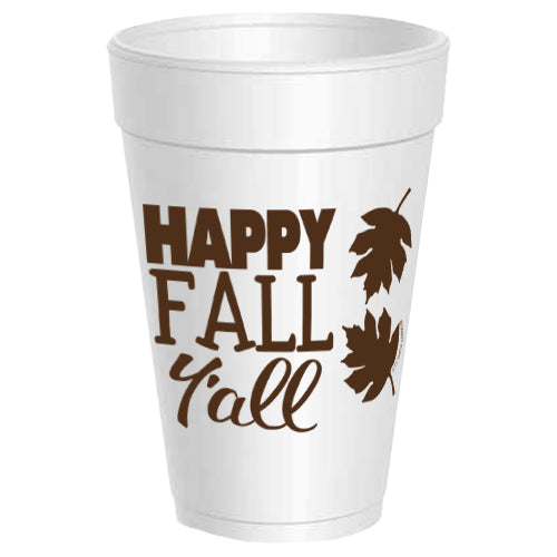 Happy Fall Y'all Leaves