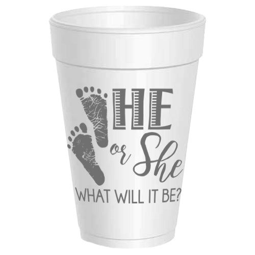 Gender Reveal He She What will it Be? RETIRED - 25 pack