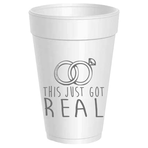 This Just Got Real Wedding Rings - 25 pack