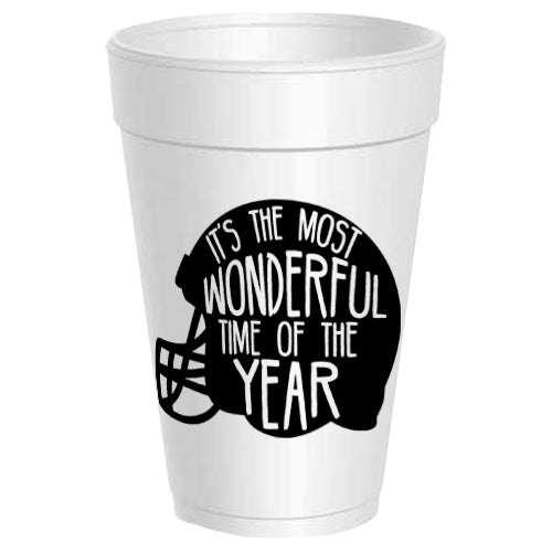 Football Helmet It's the Most Wonderful Time of the Year - 25 pack