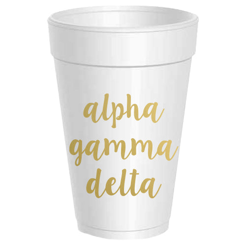 Alpha Gamma Delta - ΑΓΔ - Styrofoam Cups