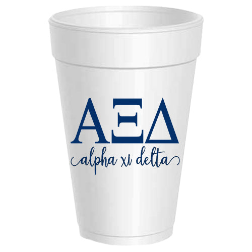Alpha Xi Delta - ΑΞΔ - Styrofoam Cups