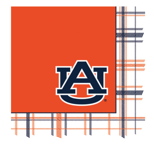 *PRE-SALE* Auburn - Logo - Plaid Full Color Napkins