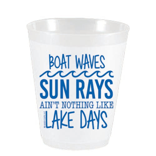 Boat Waves Sun Rays Lake Days FF