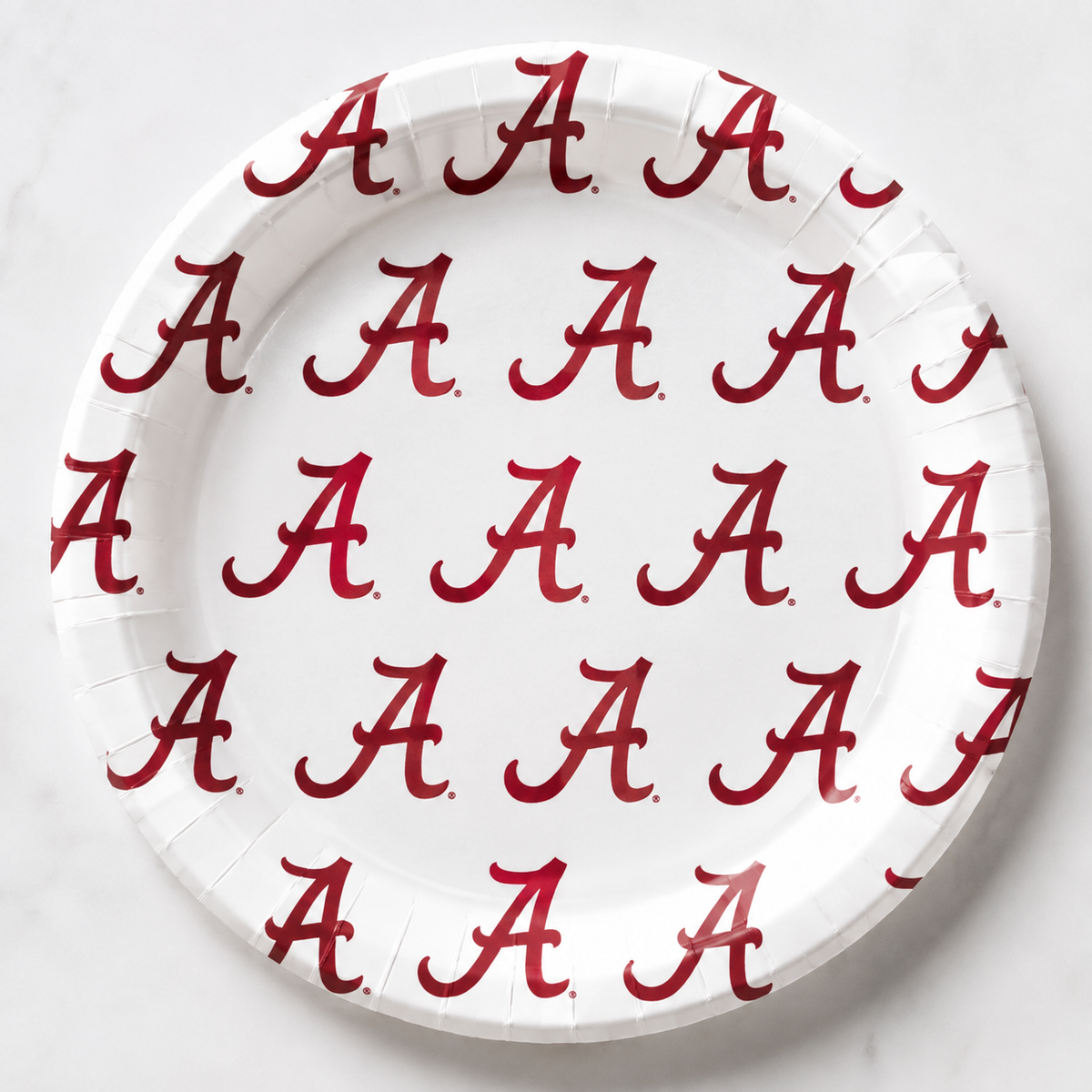 Alabama - Repeating Logo - Full Color 7 inch App/Dessert Plates