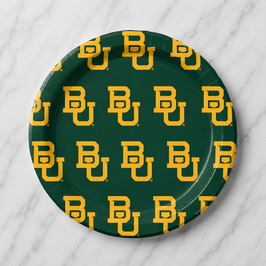 Baylor - Repeating Logo - Full Color 7 inch App/Dessert Plates