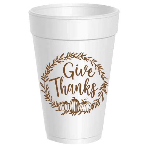 Give Thanks Pumpkin Wreath - 25 pack