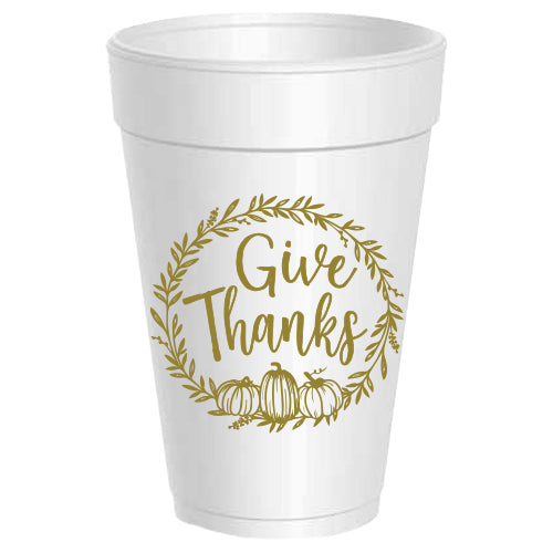 Give Thanks Pumpkin Wreath - 25 pack