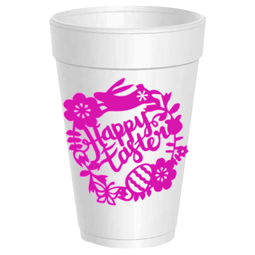 Happy Easter Wreath - 25 pack