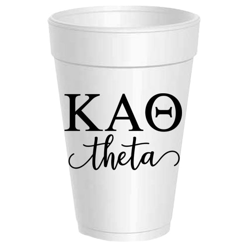 Kappa Alpha Theta - ΚΑΘ - Styrofoam Cups - 25 pack