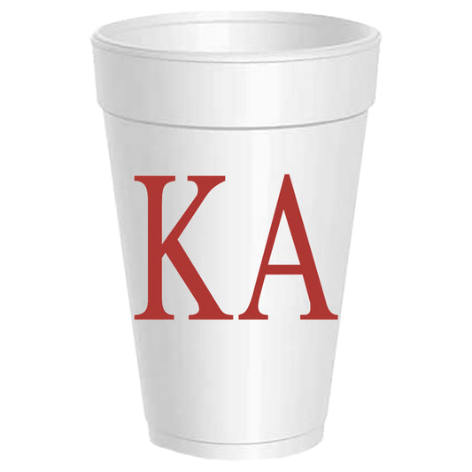 Kappa Alpha Order - KA - Styrofoam Cups - 25 pack