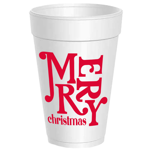 Merry Christmas Block - 25 Pack