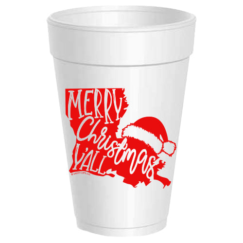 Merry Christmas Y'all Louisiana - 25 pack
