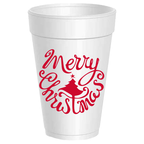 Merry Christmas Swirl Tree - 25 pack