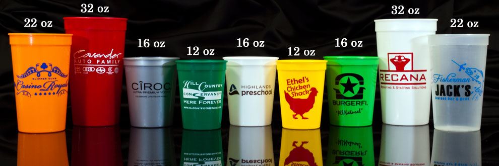 Custom Stadium Plastic Cups