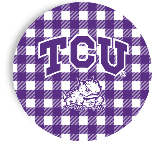 *PRE-SALE* TCU - Checkerboard Full Color - 9 Inch Dinner Plates