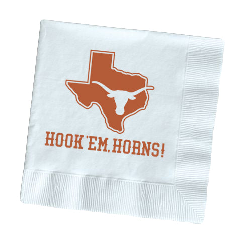 University of Texas Hook Em Horns Napkins