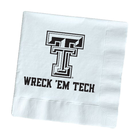Texas Tech Wreck Em Tech Napkins