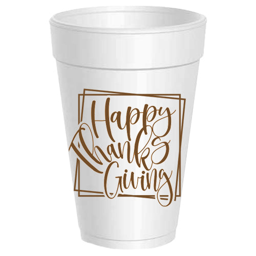 Happy Thanksgiving Square - Retired - 25 pack