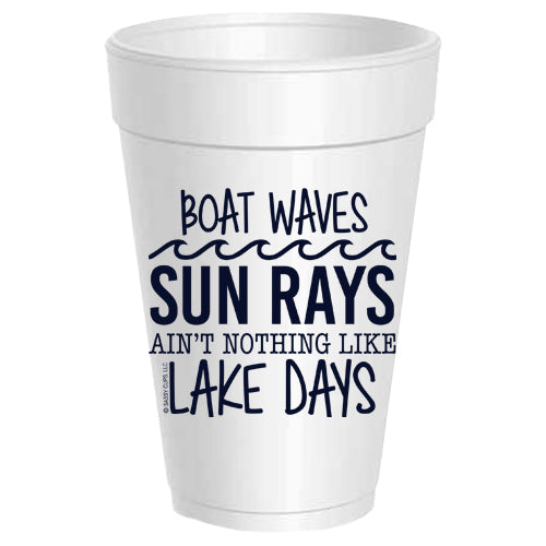 Boat Waves Sun Ray Lake Days - 25 pack