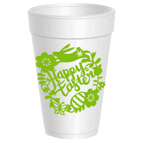 Happy Easter Wreath - 25 pack