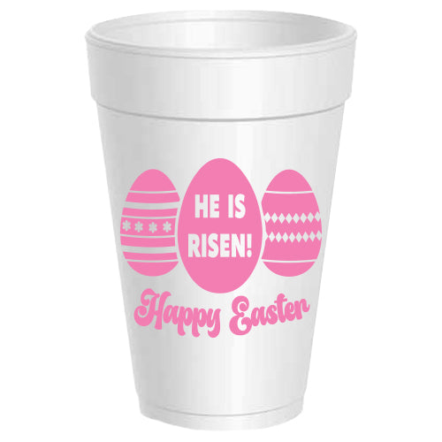 Happy Easter Eggs He Is Risen - 25 pack