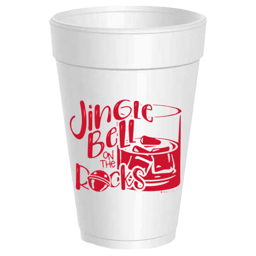 Jingle Bell on the Rocks Whiskey Glass - Retired