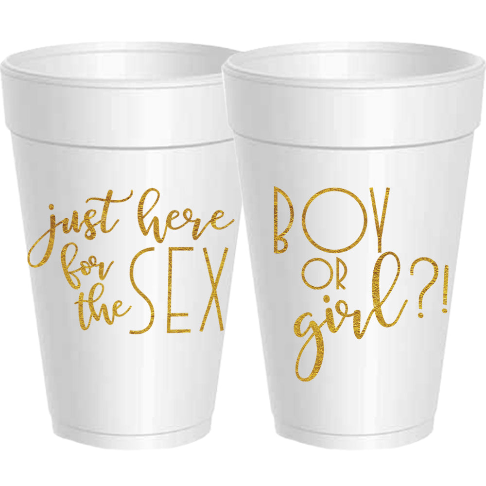 Gender Reveal Here for the Sex!  Boy or Girl? - 25 pack