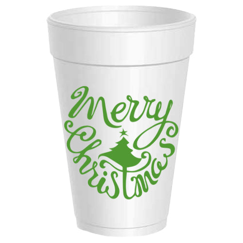 Merry Christmas Swirl Tree - 25 pack