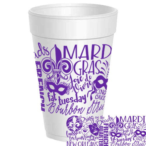 Mardi Gras Font Wrap