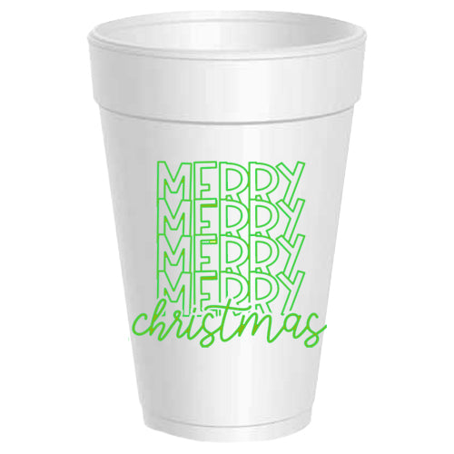 Christmas Styrofoam Cup Bulk Print