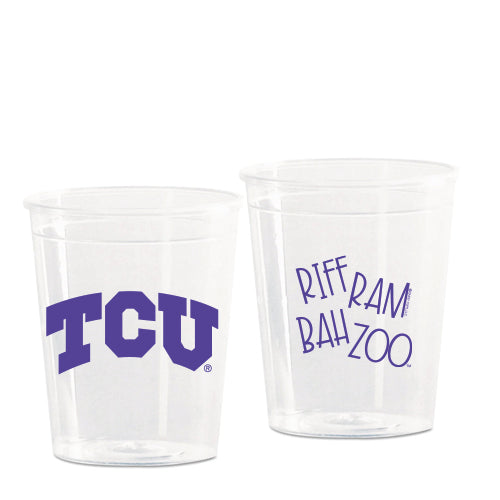 TCU Slammers - 2oz Texas Christian University Hard Plastic Cups