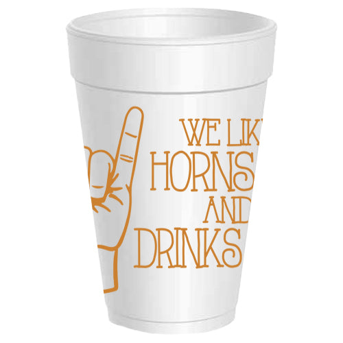 Texas - Horns Long Drinks Strong Wrap - 25 pack
